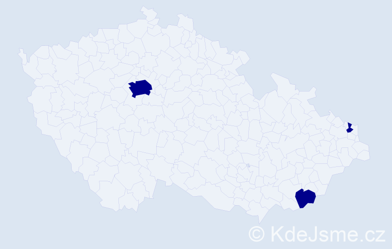 Jméno: 'Alexandra Elisabeth', počet výskytů 3 v celé ČR
