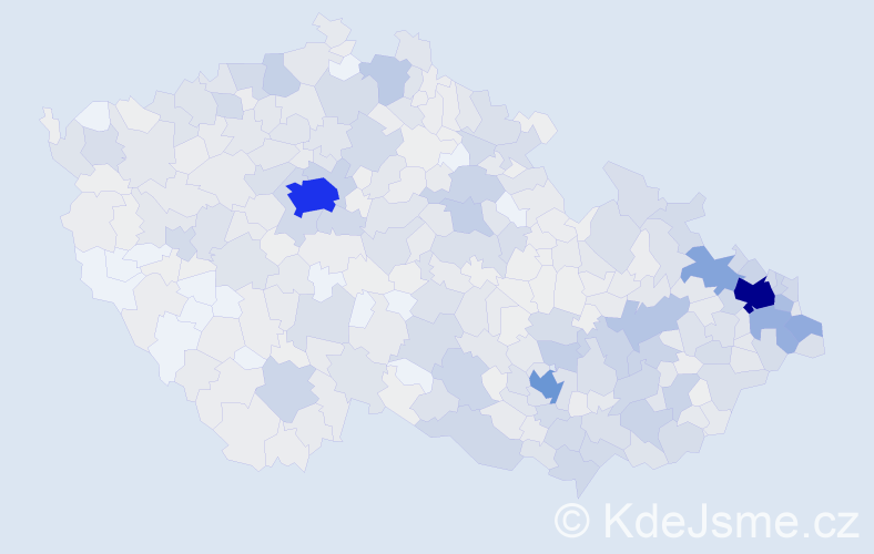 Jméno: 'Táňa', počet výskytů 1737 v celé ČR