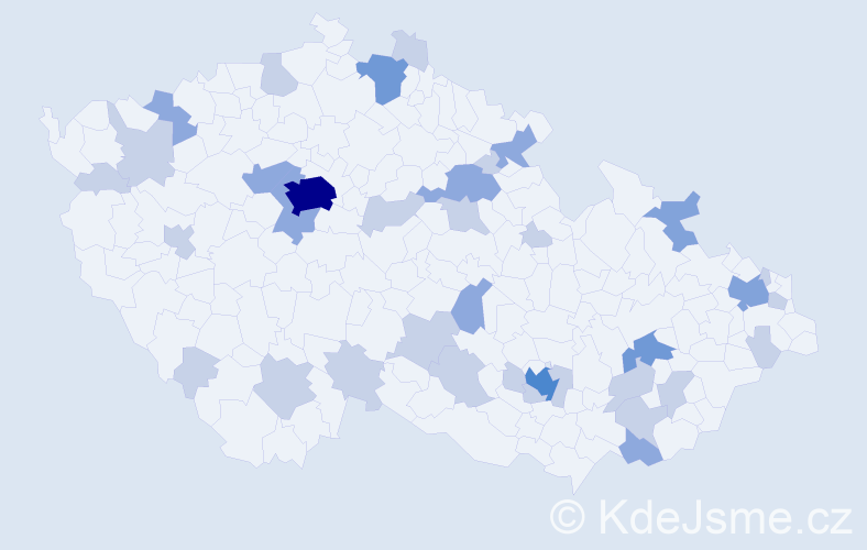 Jméno: 'Sáva', počet výskytů 68 v celé ČR