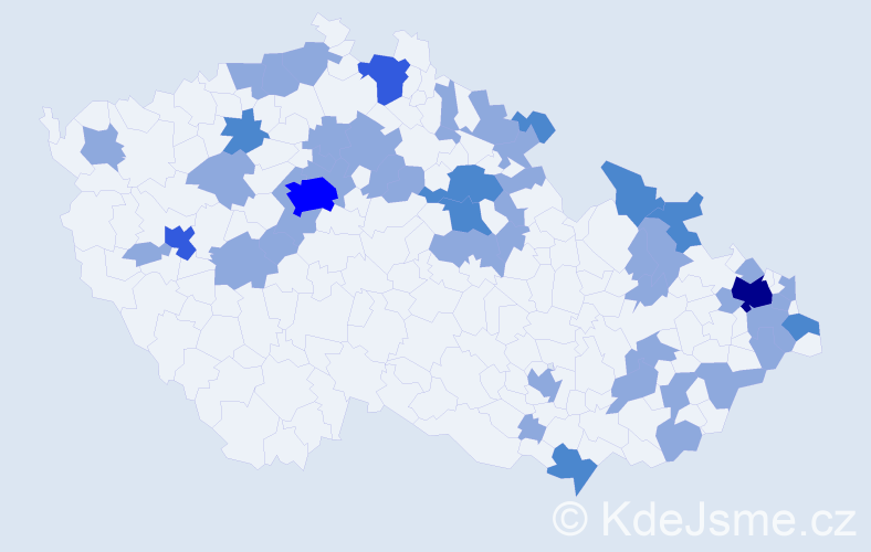 Jméno: 'Sidonia', počet výskytů 70 v celé ČR