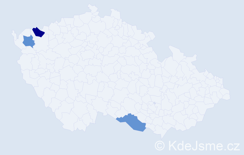 Jméno: 'Michaela Lucie', počet výskytů 3 v celé ČR