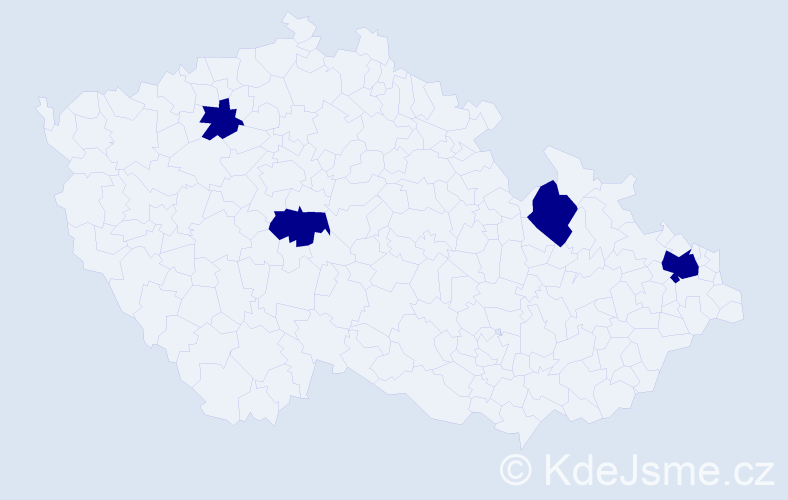 Jméno: 'Šandor', počet výskytů 4 v celé ČR