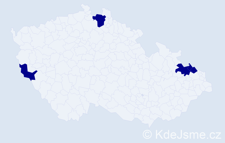 Jméno: 'Edeltrude', počet výskytů 5 v celé ČR