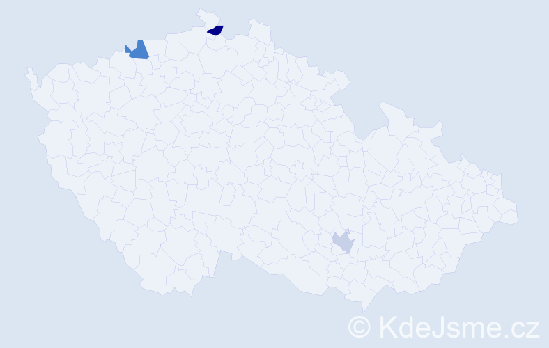 Jméno: 'Artašes', počet výskytů 3 v celé ČR