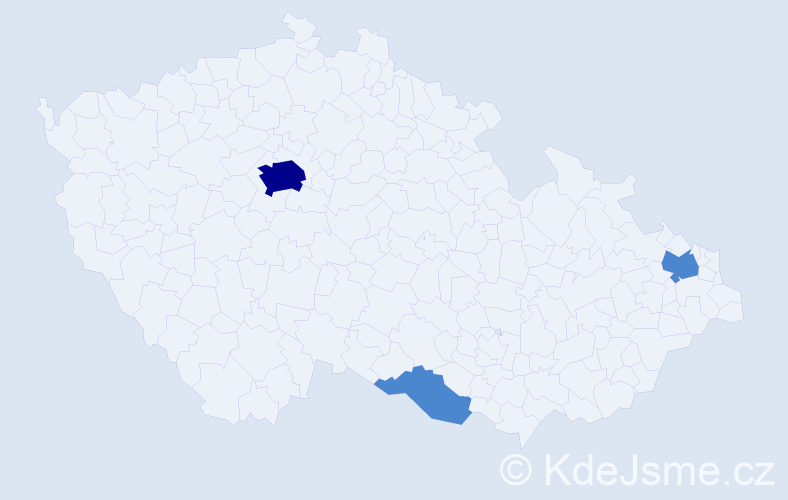 Jméno: 'Bayram', počet výskytů 5 v celé ČR