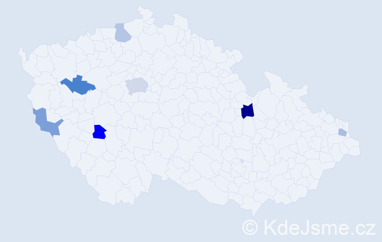 Jméno: 'Serge', počet výskytů 11 v celé ČR