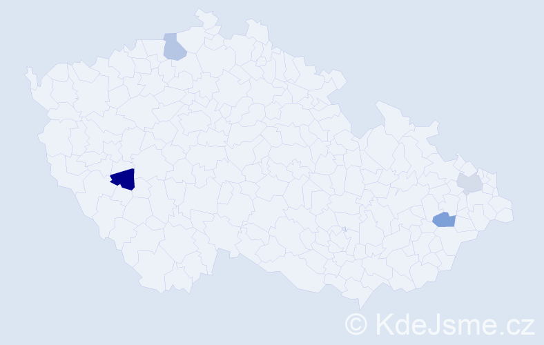 Jméno: 'Eleonore', počet výskytů 4 v celé ČR