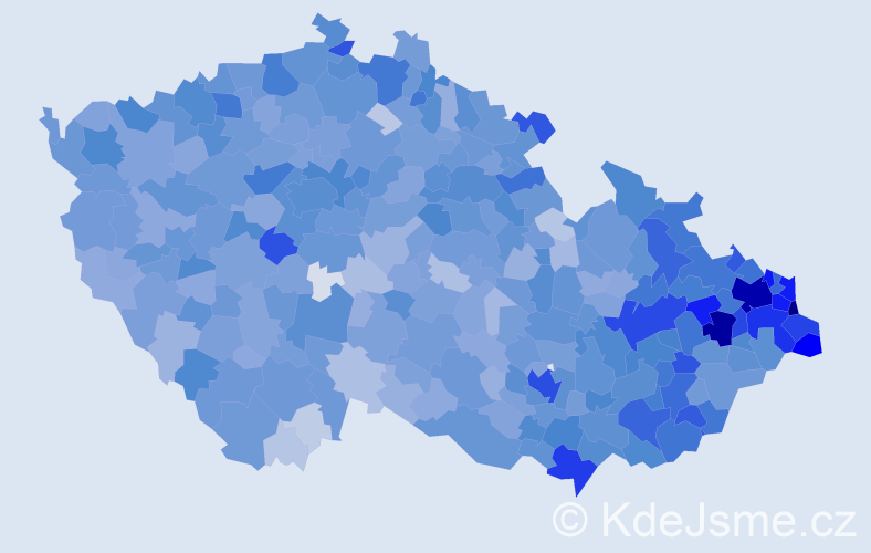 Jméno: 'Adriana', počet výskytů 6334 v celé ČR