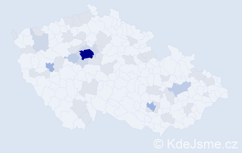 Jméno: 'Anastasija', počet výskytů 86 v celé ČR