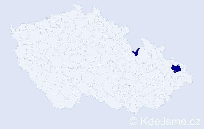 Jméno: 'Sebastian Mateo', počet výskytů 2 v celé ČR