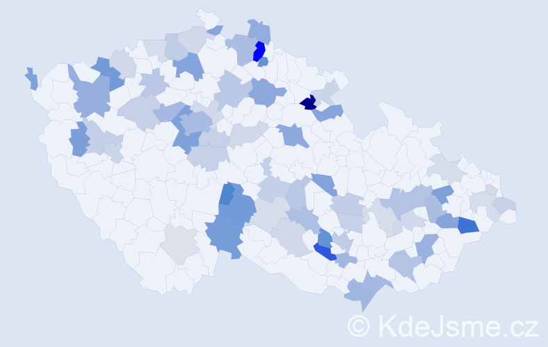 Jméno: 'Borek', počet výskytů 135 v celé ČR