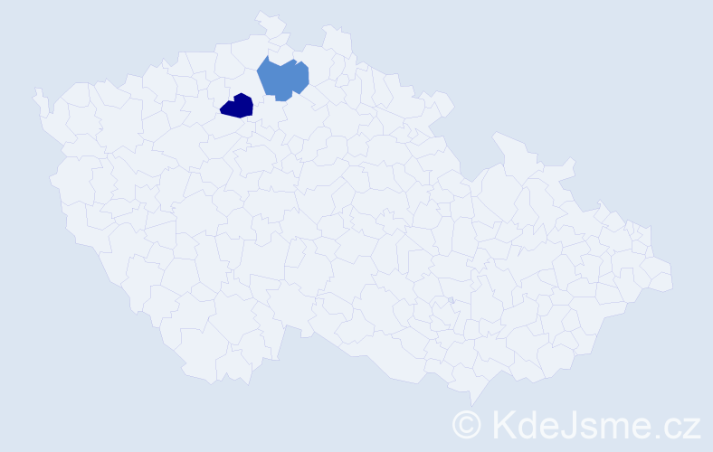 Jméno: 'Gankhuu', počet výskytů 2 v celé ČR