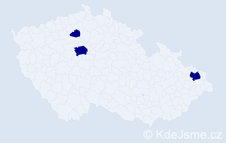 Jméno: 'Inna Vladimirovna', počet výskytů 3 v celé ČR