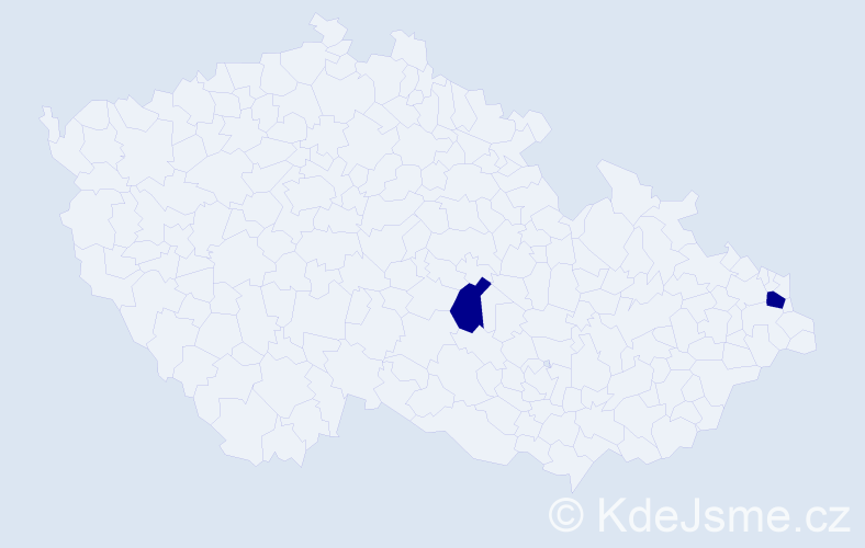 Jméno: 'Sebastian Ondřej', počet výskytů 2 v celé ČR