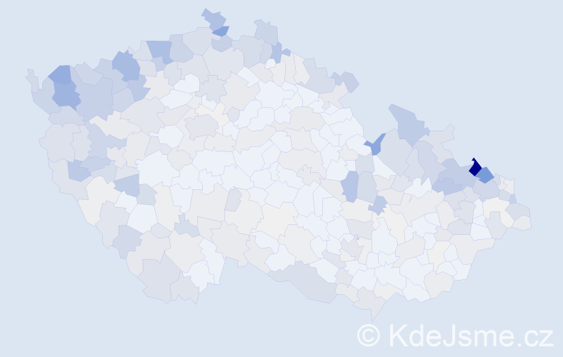 Jméno: 'Herbert', počet výskytů 808 v celé ČR