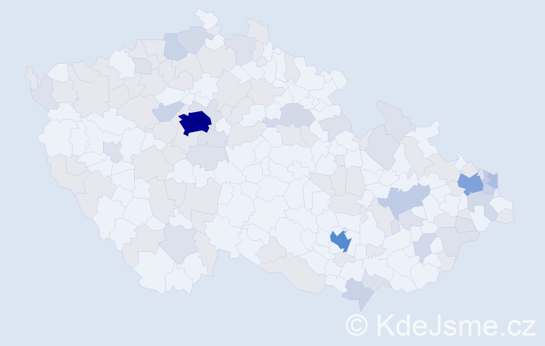 Jméno: 'Matej', počet výskytů 224 v celé ČR