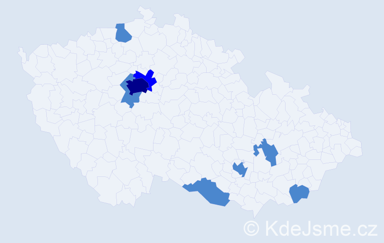 Jméno: 'Mesut', počet výskytů 11 v celé ČR