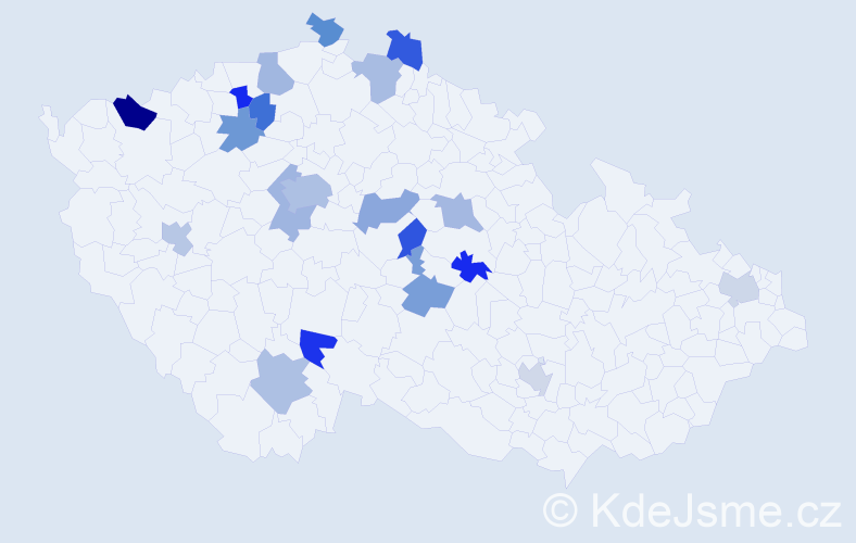 Jméno: 'Linh', počet výskytů 26 v celé ČR