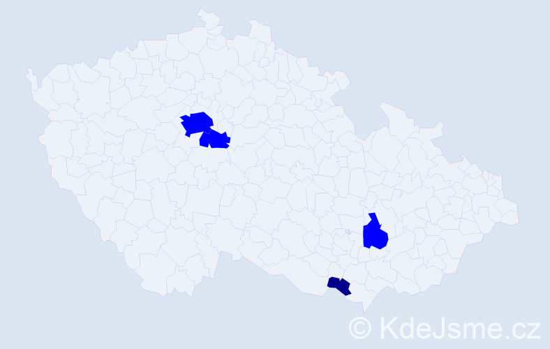 Jméno: 'Anka', počet výskytů 5 v celé ČR
