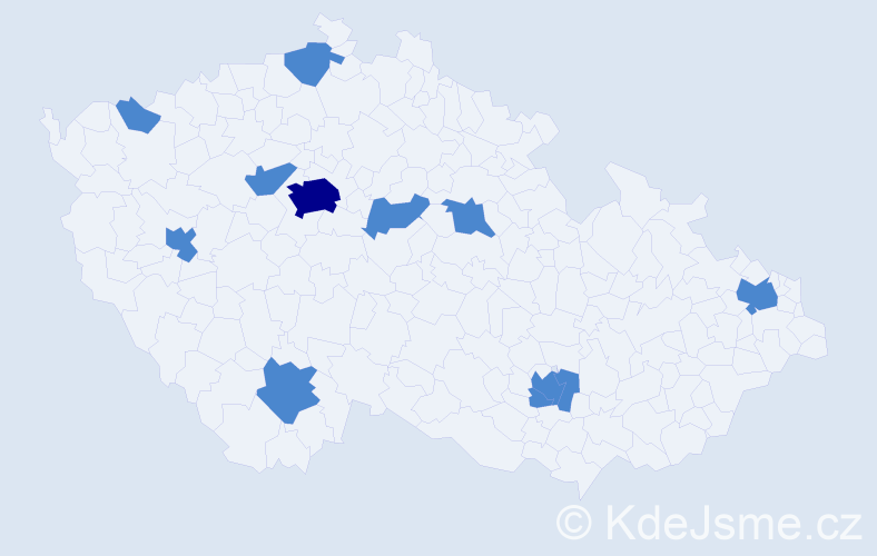 Jméno: 'Thanh Dong', počet výskytů 13 v celé ČR