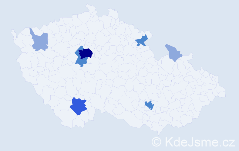 Jméno: 'Živana', počet výskytů 16 v celé ČR