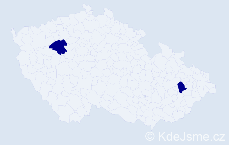 Jméno: 'Miroslav Gabriel', počet výskytů 2 v celé ČR