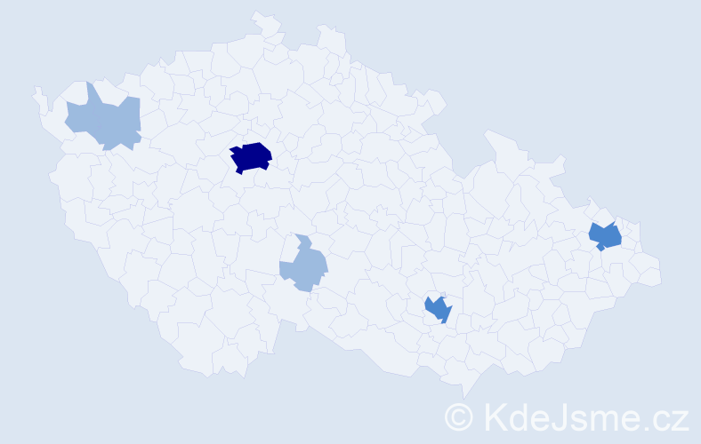 Jméno: 'Rayen', počet výskytů 11 v celé ČR