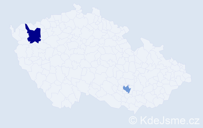 Jméno: 'Shqipe', počet výskytů 2 v celé ČR