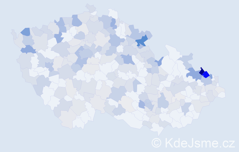 Jméno: 'Rita', počet výskytů 588 v celé ČR