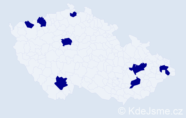 Jméno: 'Marta Anna', počet výskytů 8 v celé ČR