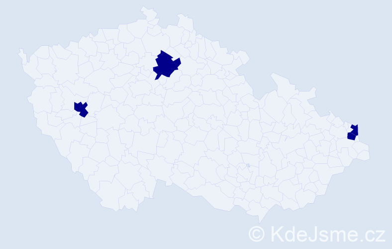 Jméno: 'Radoslaw', počet výskytů 4 v celé ČR