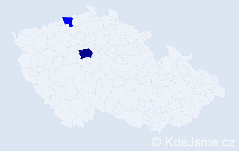 Jméno: 'Nghe', počet výskytů 3 v celé ČR