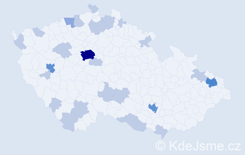 Jméno: 'Quoc Hung', počet výskytů 44 v celé ČR