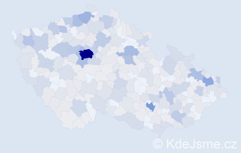 Jméno: 'Nelly', počet výskytů 818 v celé ČR