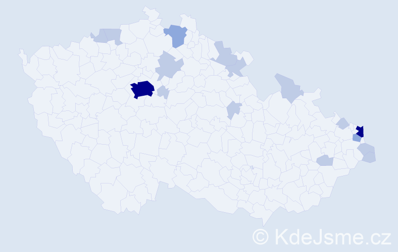 Jméno: 'Boguslaw', počet výskytů 36 v celé ČR