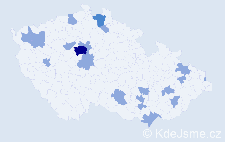 Jméno: 'Arian', počet výskytů 27 v celé ČR