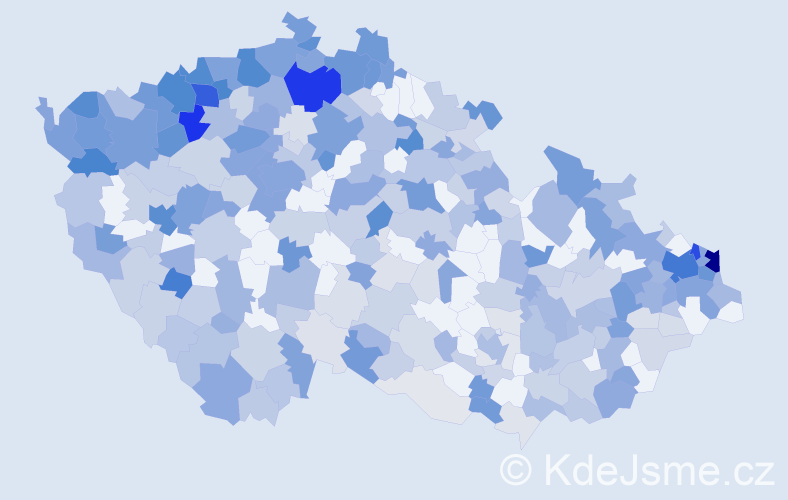 Jméno: 'Július', počet výskytů 808 v celé ČR