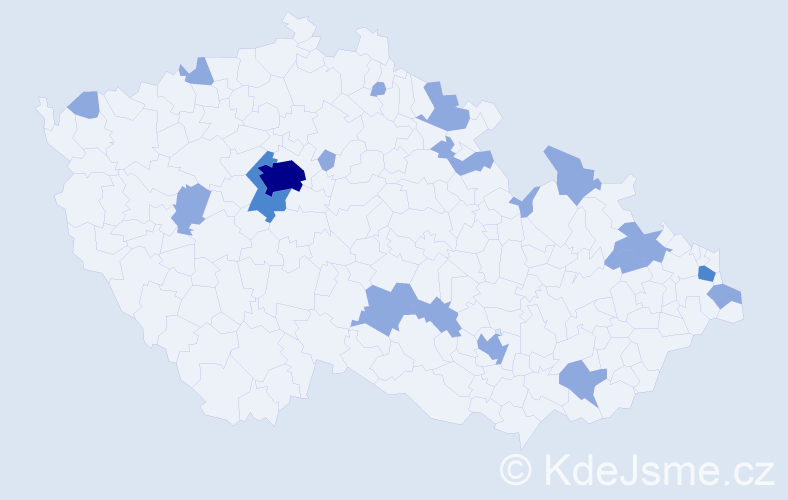 Jméno: 'Aron', počet výskytů 26 v celé ČR