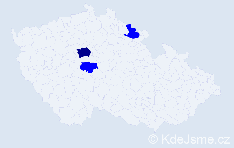 Jméno: 'Sardar', počet výskytů 4 v celé ČR