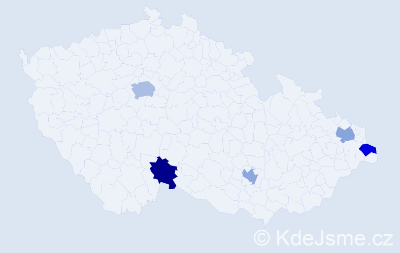 Jméno: 'Adam Ahmed', počet výskytů 6 v celé ČR