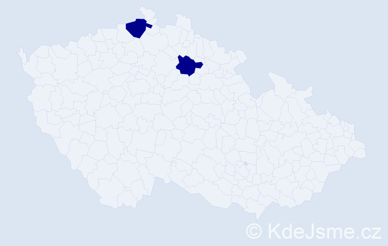 Jméno: 'Ferdinand František', počet výskytů 2 v celé ČR