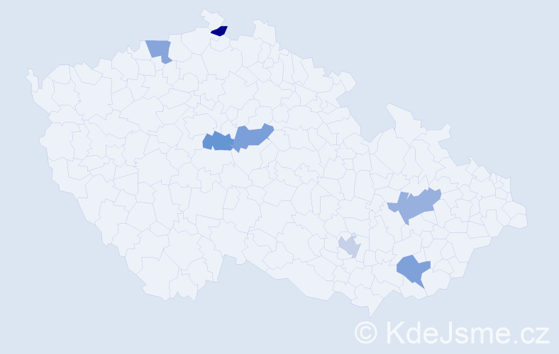 Jméno: 'Luboslava', počet výskytů 7 v celé ČR