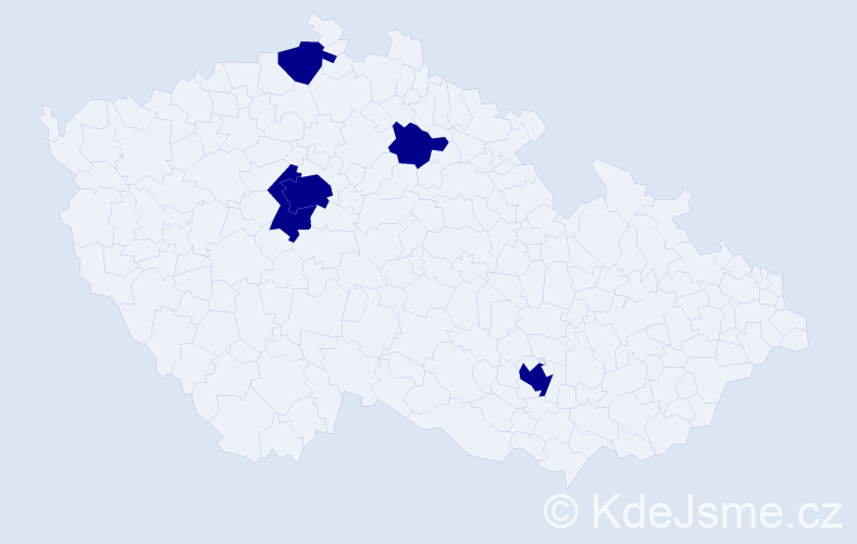 Jméno: 'Thi Tuyet Trinh', počet výskytů 5 v celé ČR