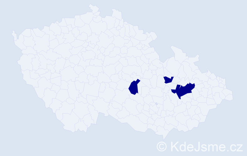 Jméno: 'Othmar', počet výskytů 3 v celé ČR