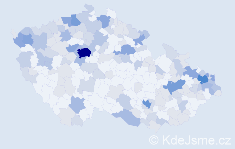 Jméno: 'Valéria', počet výskytů 362 v celé ČR
