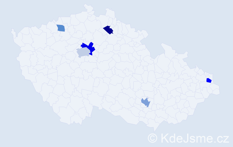 Jméno: 'Kyle', počet výskytů 10 v celé ČR