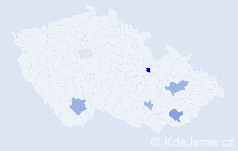 Jméno: 'Mathieu', počet výskytů 7 v celé ČR