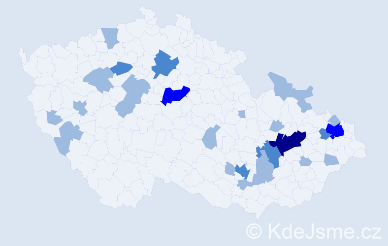 Jméno: 'Dobruška', počet výskytů 42 v celé ČR