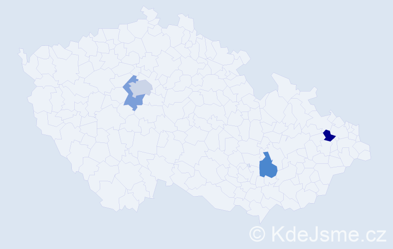 Jméno: 'Natalie Emma', počet výskytů 5 v celé ČR
