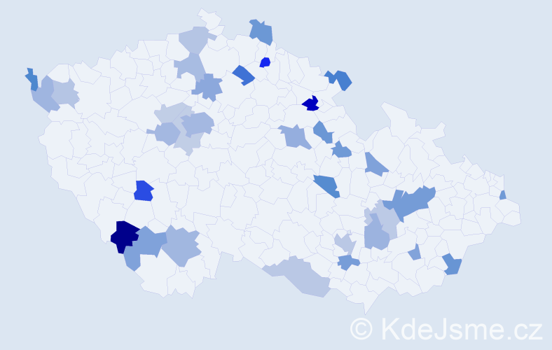 Jméno: 'Lota', počet výskytů 53 v celé ČR